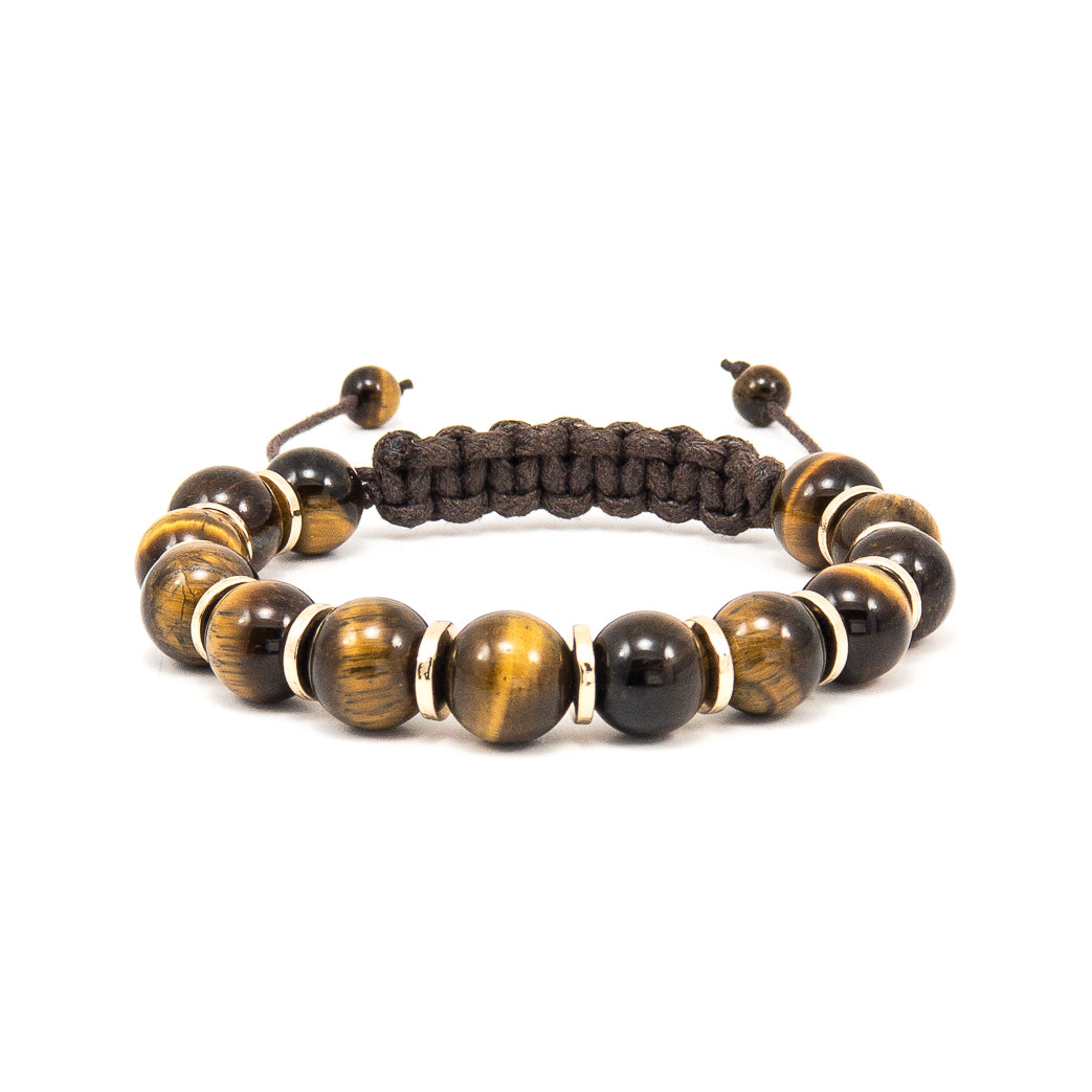 Tiger Eye Bracelet w/Gold